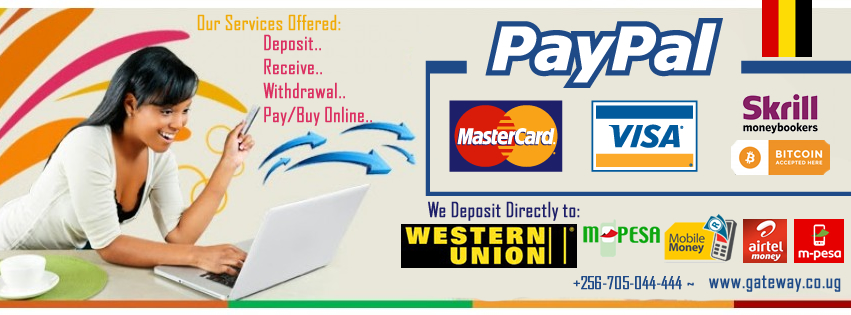 Paypal withdraw Uganda East Africa